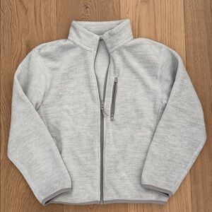 Uniqlo Kids Light Gray Zip-Up Sweater